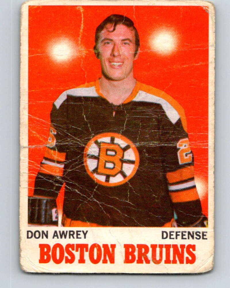 1970-71 O-Pee-Chee #4 Don Awrey  Boston Bruins  V2422