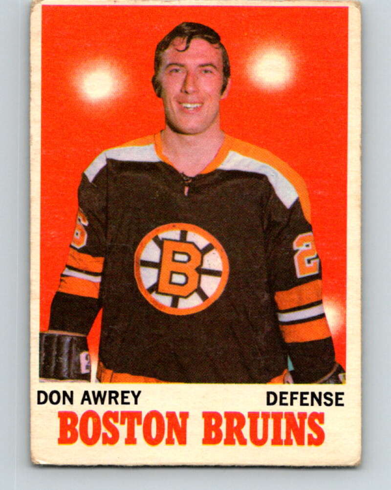 1970-71 O-Pee-Chee #4 Don Awrey  Boston Bruins  V2423