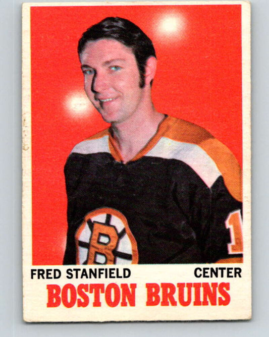 1970-71 O-Pee-Chee #5 Fred Stanfield  Boston Bruins  V2424