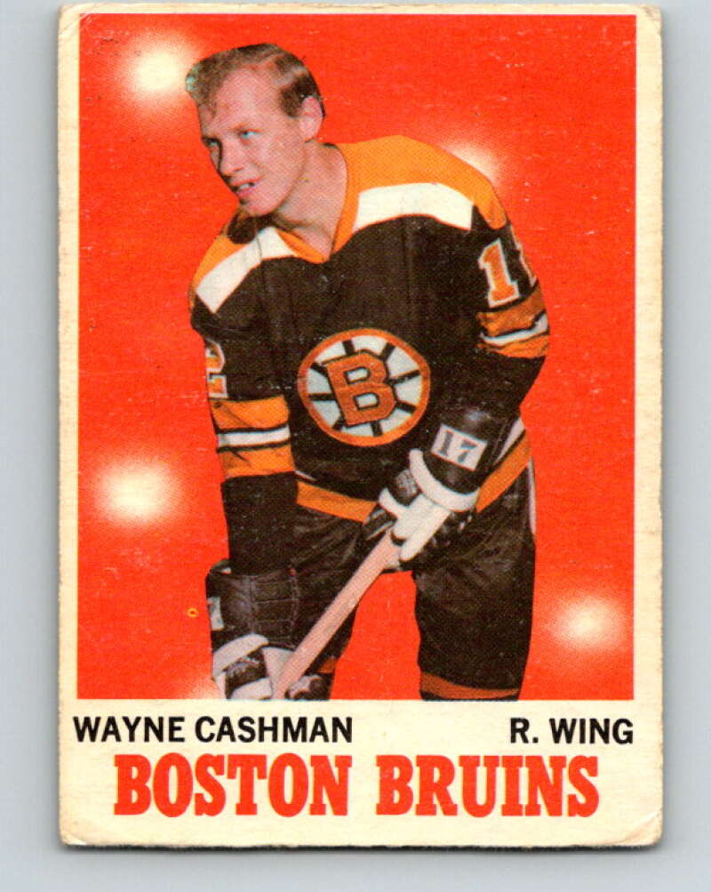 1970-71 O-Pee-Chee #7 Wayne Cashman  RC Rookie Boston Bruins  V2427
