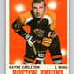 1970-71 O-Pee-Chee #9 Wayne Carleton  Boston Bruins  V2434