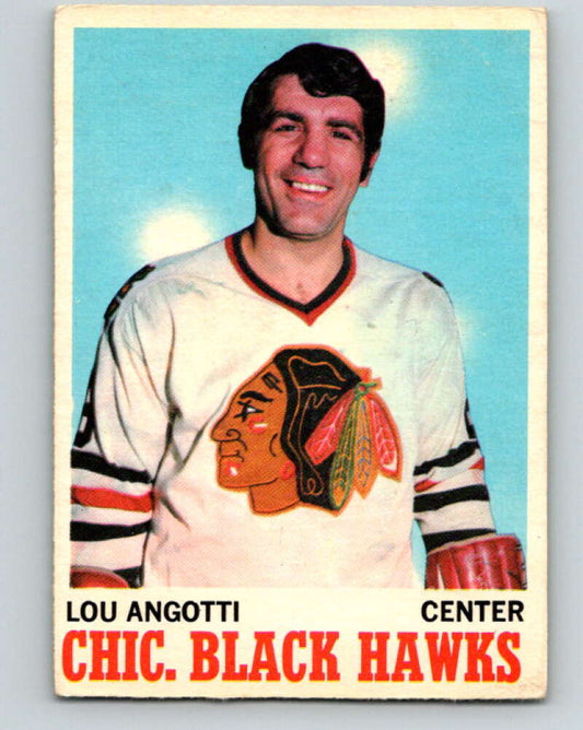 1970-71 O-Pee-Chee #12 Lou Angotti  Chicago Blackhawks  V2442
