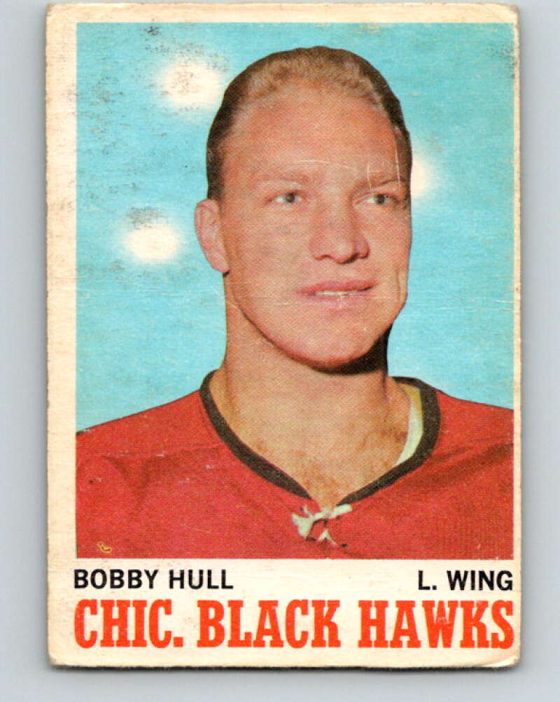 1970-71 O-Pee-Chee #15 Bobby Hull  Chicago Blackhawks  V2447