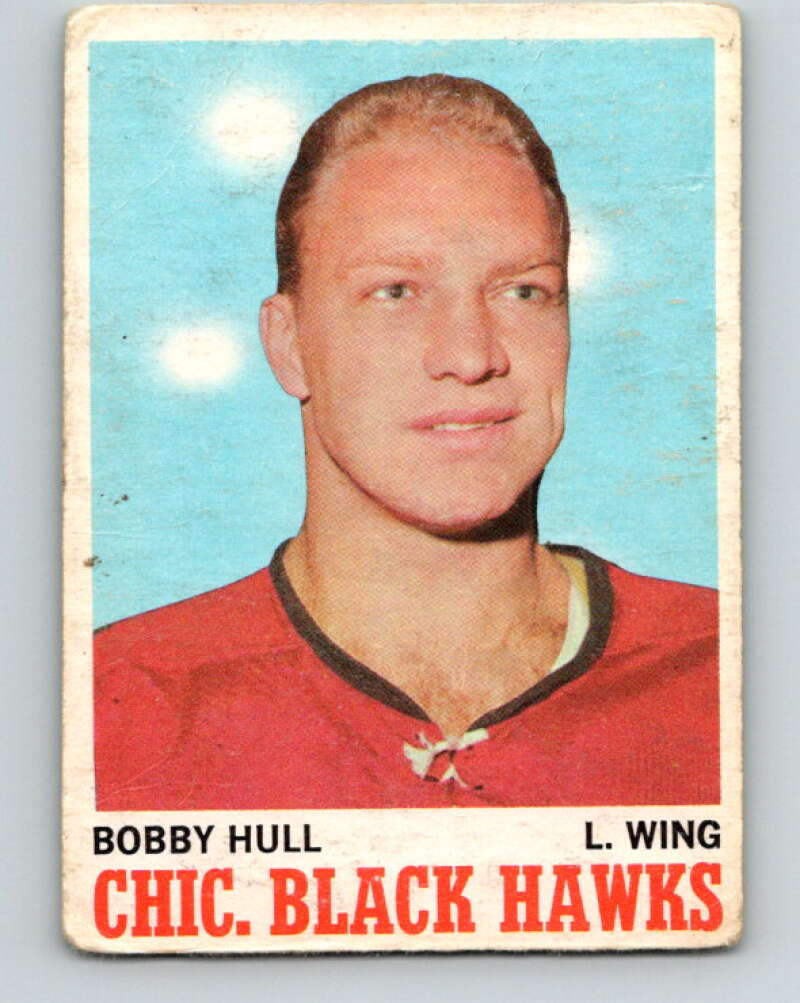 1970-71 O-Pee-Chee #15 Bobby Hull  Chicago Blackhawks  V2449