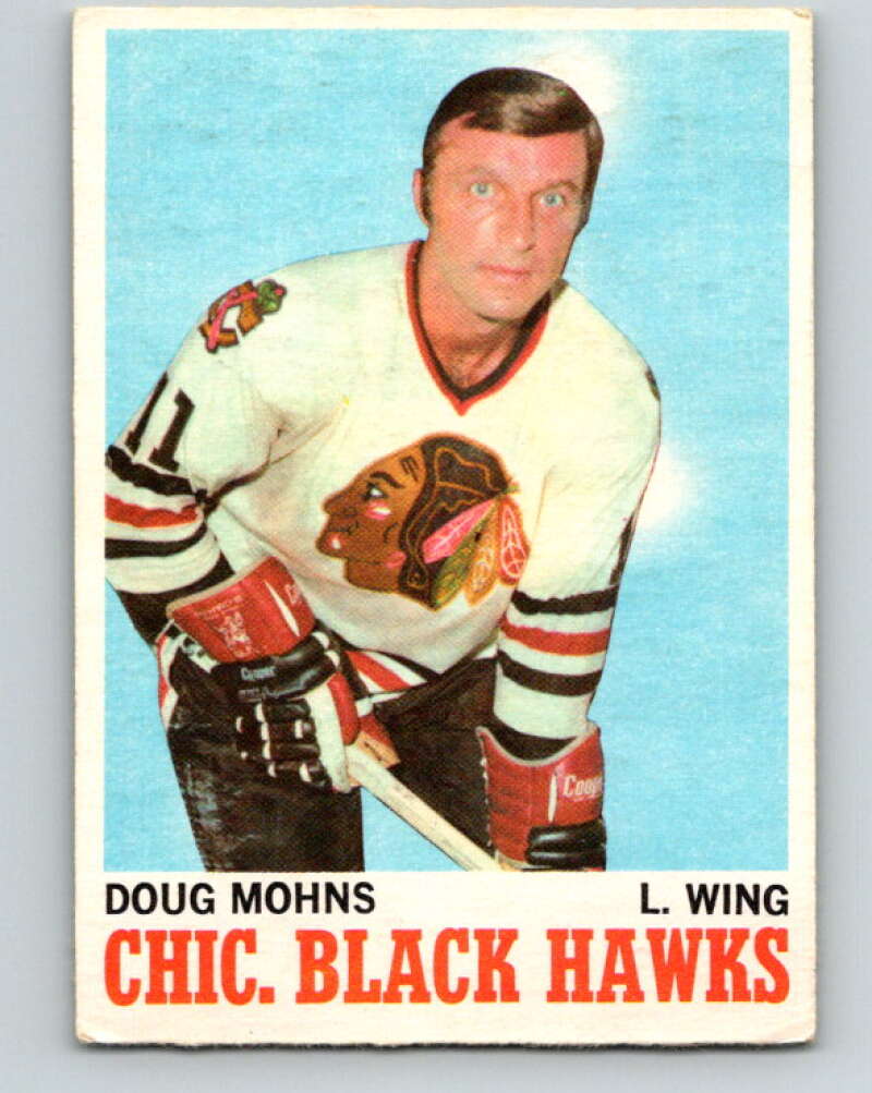 1970-71 O-Pee-Chee #16 Doug Mohns  Chicago Blackhawks  V2453