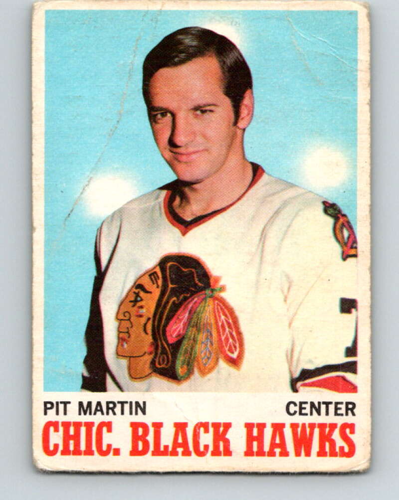 1970-71 O-Pee-Chee #18 Pit Martin  Chicago Blackhawks  V2459