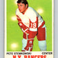 1970-71 O-Pee-Chee #25 Pete Stemkowski  Detroit Red Wings  V2476