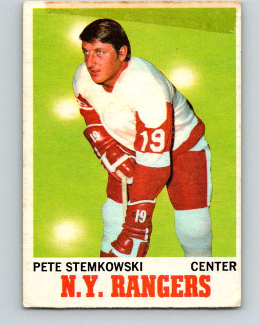 1970-71 O-Pee-Chee #25 Pete Stemkowski  Detroit Red Wings  V2478