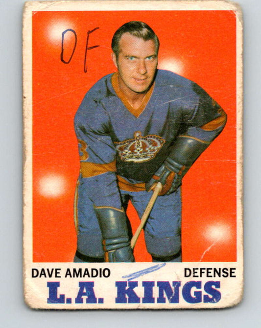 1970-71 O-Pee-Chee #33 Dave Amadio  Los Angeles Kings  V2491