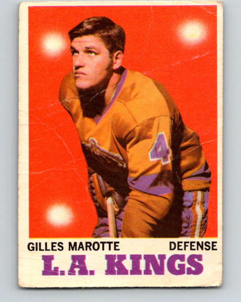1970-71 O-Pee-Chee #34 Gilles Marotte  Los Angeles Kings  V2494