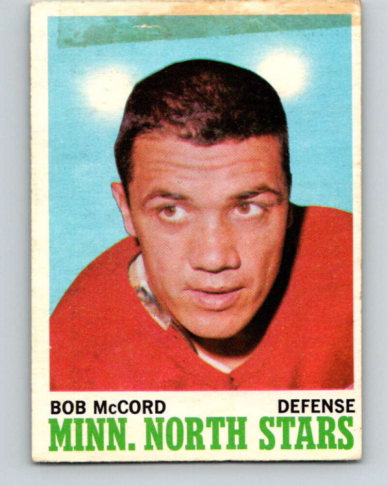 1970-71 O-Pee-Chee #41 Bob McCord  Minnesota North Stars  V2512
