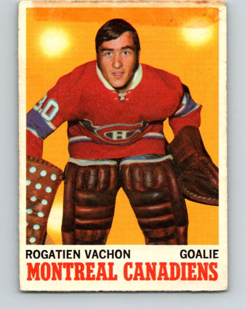 1970-71 O-Pee-Chee #49 Rogie Vachon  Montreal Canadiens  V2533