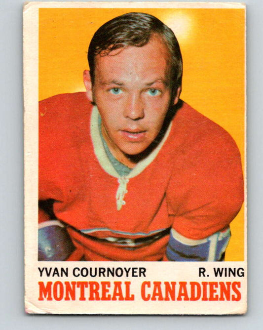 1970-71 O-Pee-Chee #50 Yvan Cournoyer  Montreal Canadiens  V2535