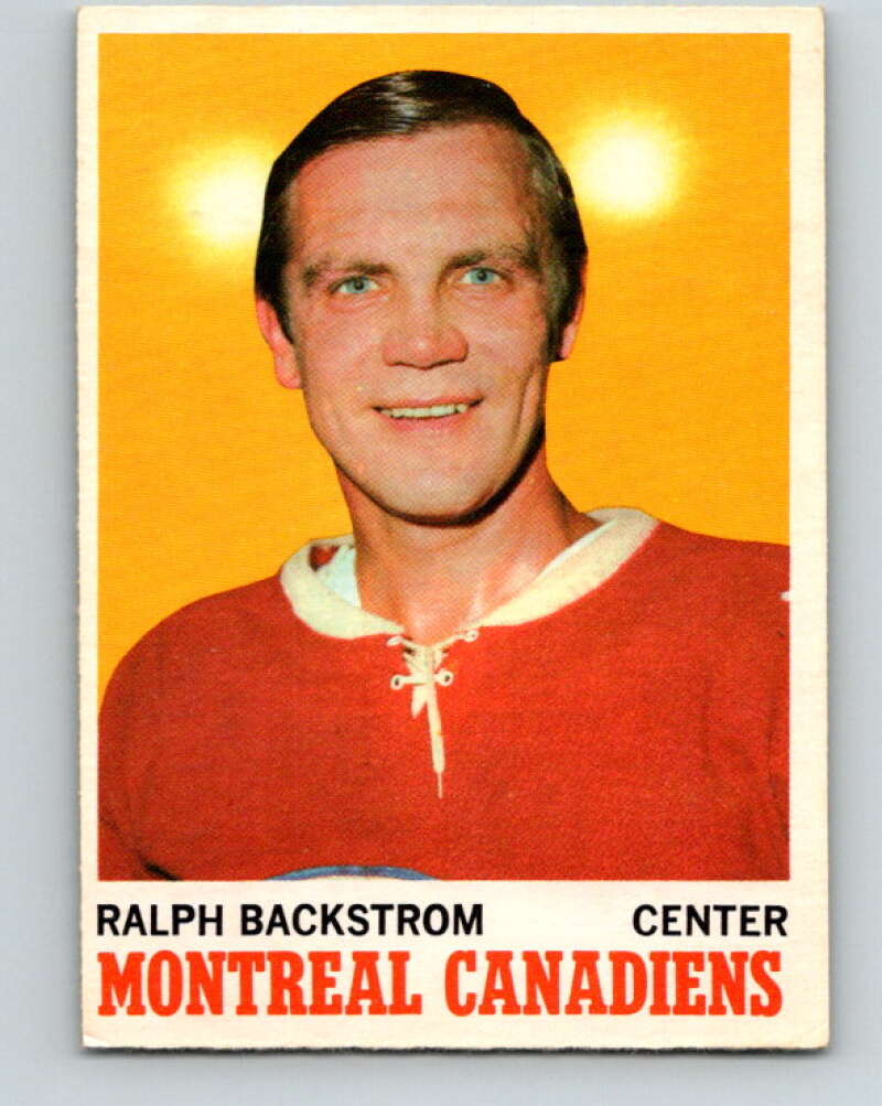 1970-71 O-Pee-Chee #54 Ralph Backstrom  Montreal Canadiens  V2541