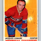 1970-71 O-Pee-Chee #57 Jacques Lemaire  Montreal Canadiens  V2546
