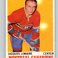 1970-71 O-Pee-Chee #57 Jacques Lemaire  Montreal Canadiens  V2547