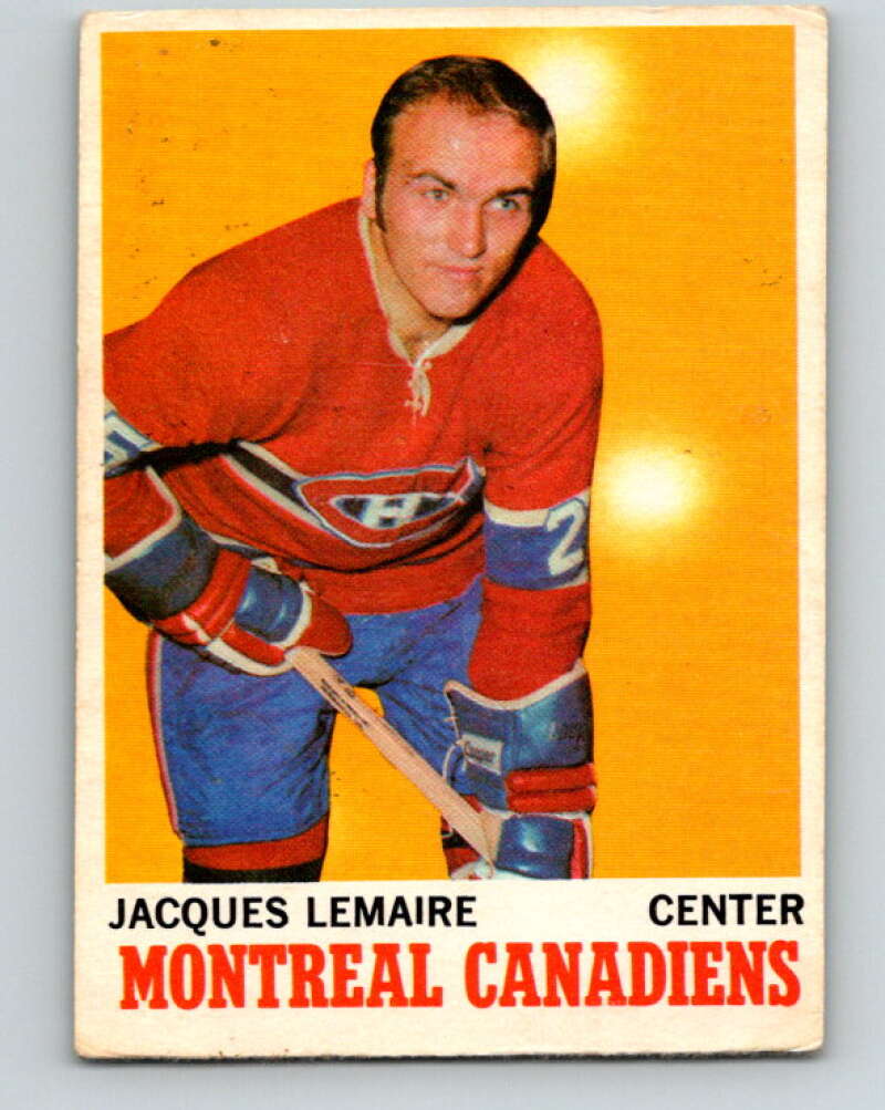 1970-71 O-Pee-Chee #57 Jacques Lemaire  Montreal Canadiens  V2549