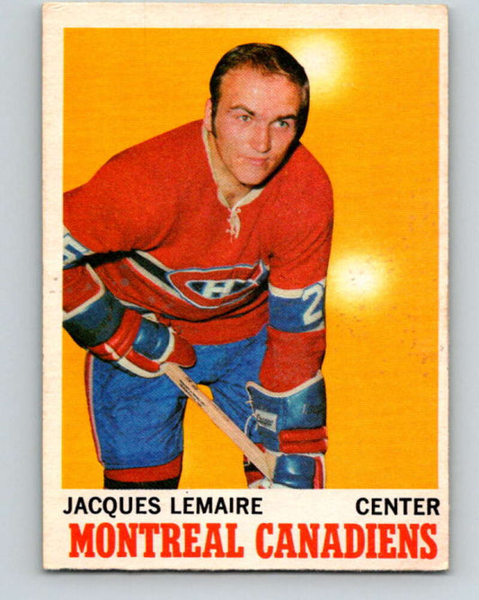 1970-71 O-Pee-Chee #57 Jacques Lemaire  Montreal Canadiens  V2550