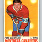 1970-71 O-Pee-Chee #58 Pete Mahovlich  Montreal Canadiens  V2553