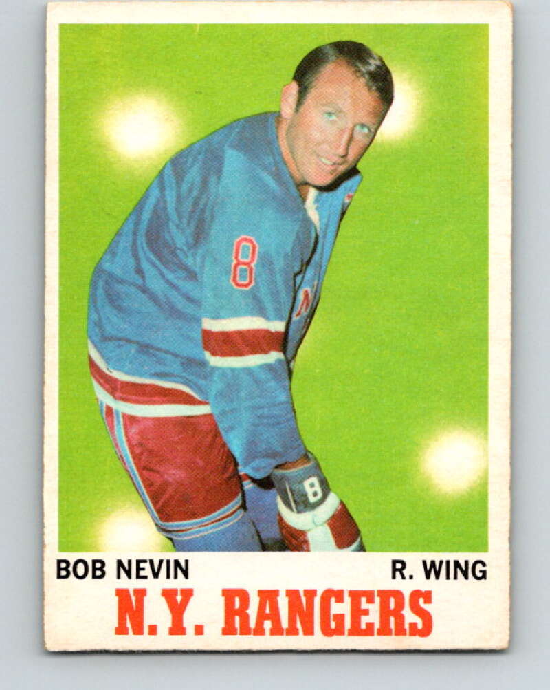 1970-71 O-Pee-Chee #60 Bob Nevin  New York Rangers  V2556