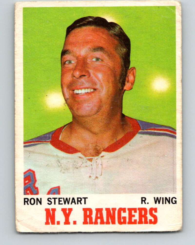1970-71 O-Pee-Chee #64 Ron Stewart  New York Rangers  V2564