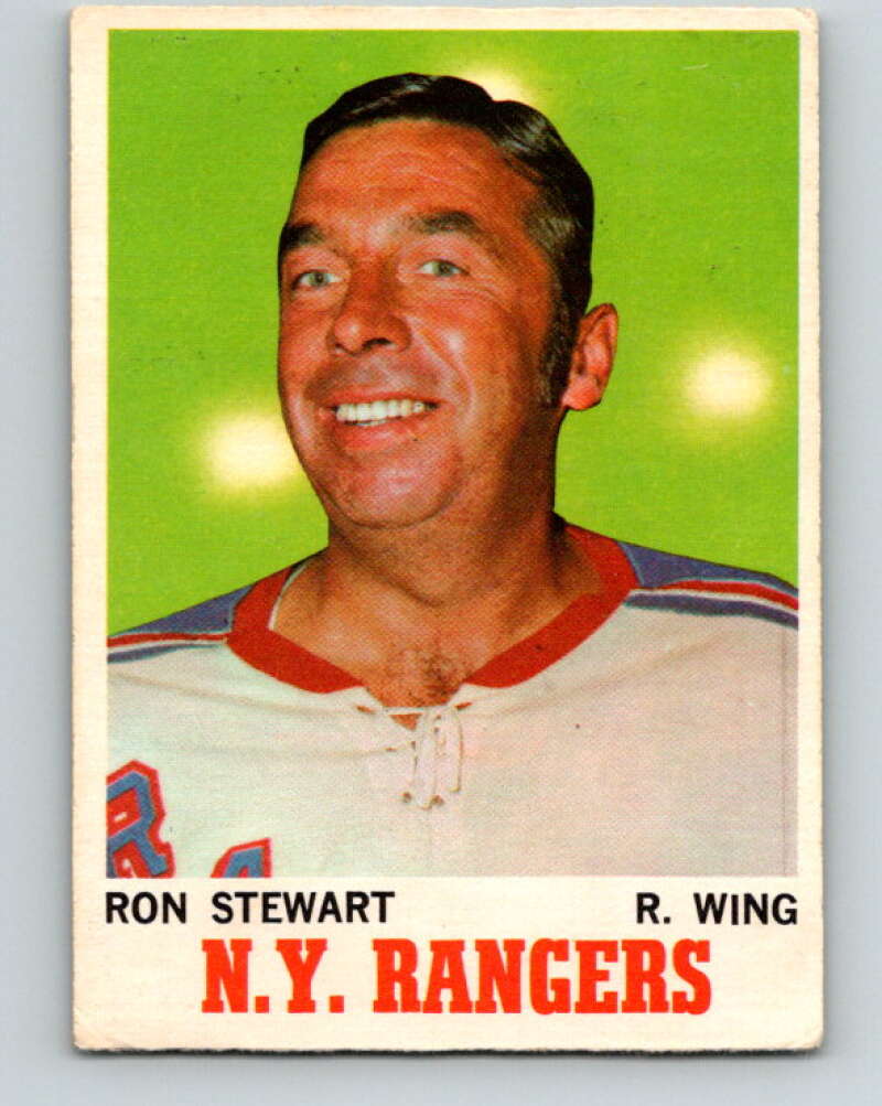 1970-71 O-Pee-Chee #64 Ron Stewart  New York Rangers  V2566