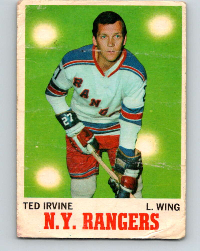 1970-71 O-Pee-Chee #65 Ted Irvine  New York Rangers  V2567