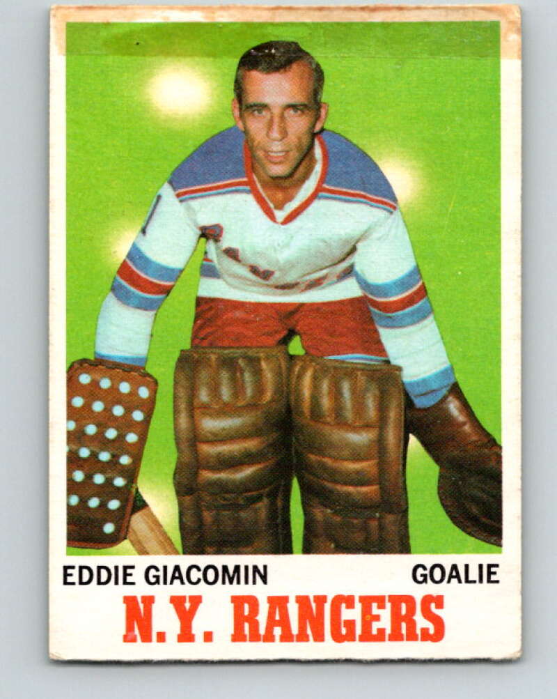 1970-71 O-Pee-Chee #68 Ed Giacomin  New York Rangers  V2573