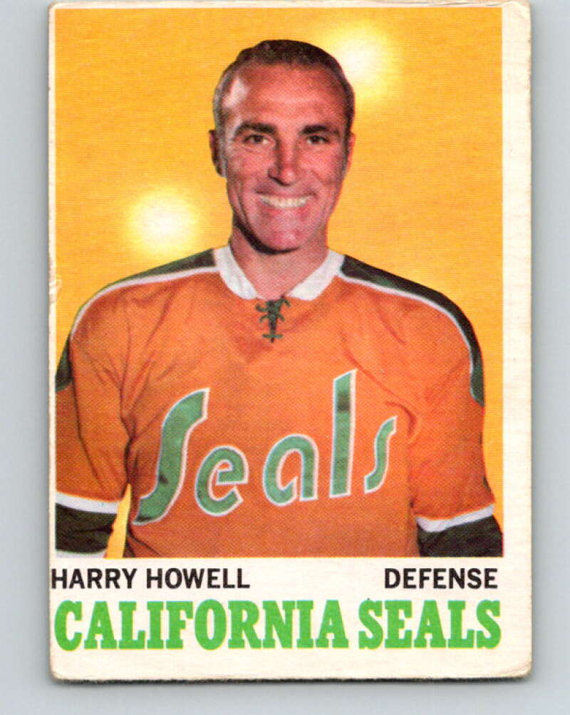 1970-71 O-Pee-Chee #72 Harry Howell  California Golden Seals  V2582