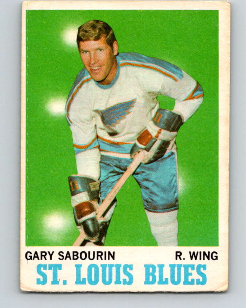 1970-71 O-Pee-Chee #96 Gary Sabourin  St. Louis Blues  V2626