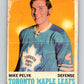 1970-71 O-Pee-Chee #107 Mike Pelyk  RC Rookie Toronto Maple Leafs  V2653