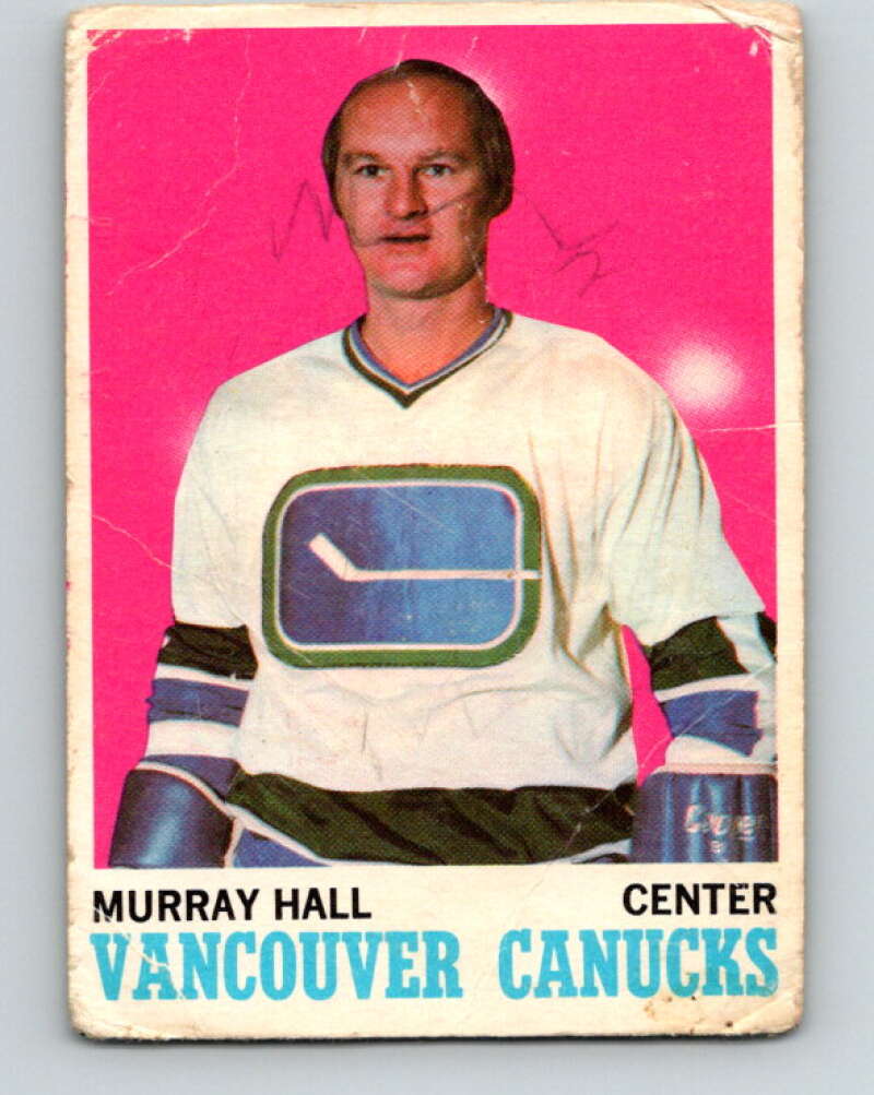 1970-71 O-Pee-Chee #118 Murray Hall  Vancouver Canucks  V2676