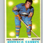 1970-71 O-Pee-Chee #123 Paul Terbenche  Buffalo Sabres  V2688