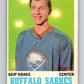 1970-71 O-Pee-Chee #126 Skip Krake  Buffalo Sabres  V2692