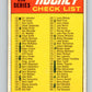 1970-71 O-Pee-Chee #132 Checklist   V2704