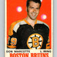 1970-71 O-Pee-Chee #138 Don Marcotte  RC Rookie Boston Bruins  V2724