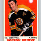 1970-71 O-Pee-Chee #139 Ed Westfall  Boston Bruins  V2729