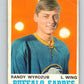 1970-71 O-Pee-Chee #141 Randy Wyrozub  RC Rookie Buffalo Sabres  V2740