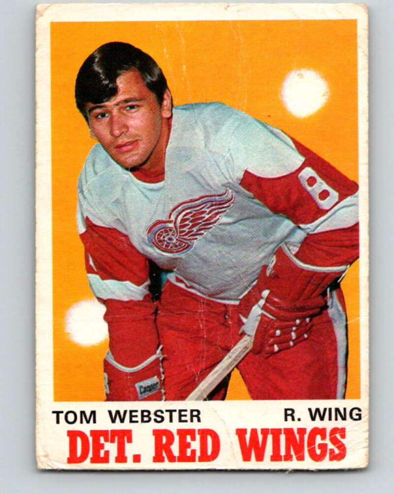 1970-71 O-Pee-Chee #155 Tom Webster  RC Rookie Detroit Red Wings  V2777