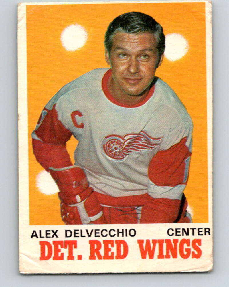 1970-71 O-Pee-Chee #157 Alex Delvecchio  Detroit Red Wings  V2785