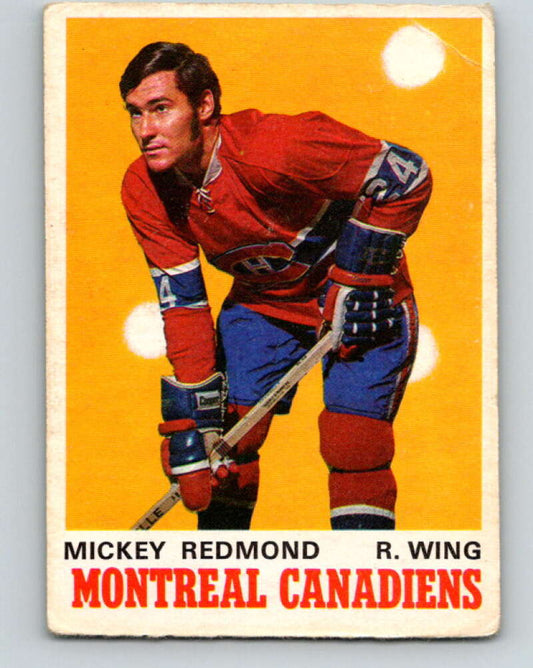 1970-71 O-Pee-Chee #175 Mickey Redmond  Montreal Canadiens  V2845