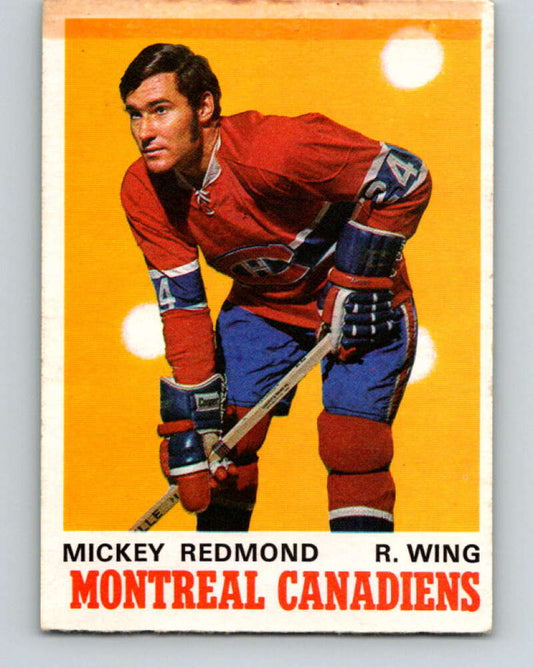 1970-71 O-Pee-Chee #175 Mickey Redmond  Montreal Canadiens  V2846