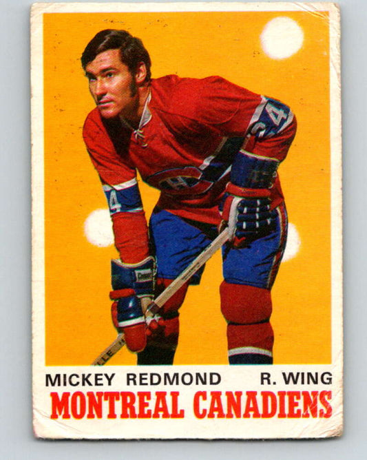 1970-71 O-Pee-Chee #175 Mickey Redmond  Montreal Canadiens  V2847