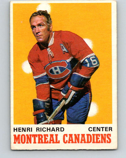 1970-71 O-Pee-Chee #176 Henri Richard  Montreal Canadiens  V2849