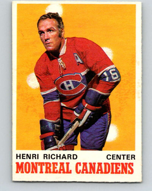 1970-71 O-Pee-Chee #176 Henri Richard  Montreal Canadiens  V2853