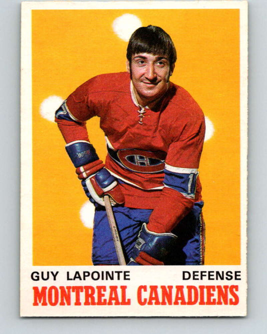 1970-71 O-Pee-Chee #177 Guy Lapointe  RC Rookie Montreal Canadiens  V2861
