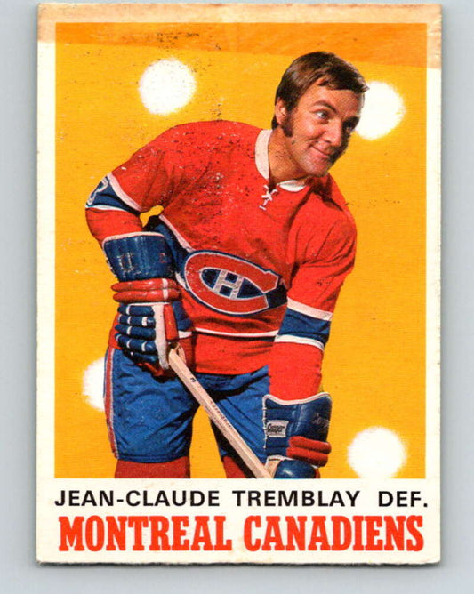 1970-71 O-Pee-Chee #178 J.C. Tremblay  Montreal Canadiens  V2862