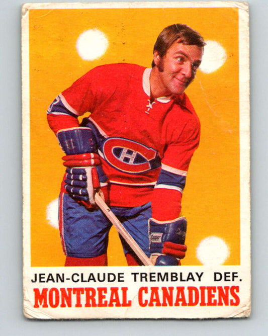 1970-71 O-Pee-Chee #178 J.C. Tremblay  Montreal Canadiens  V2863
