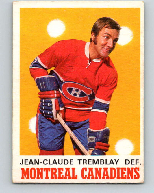 1970-71 O-Pee-Chee #178 J.C. Tremblay  Montreal Canadiens  V2864