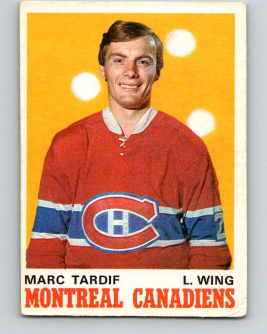 1970-71 O-Pee-Chee #179 Marc Tardif  RC Rookie Montreal Canadiens  V2867